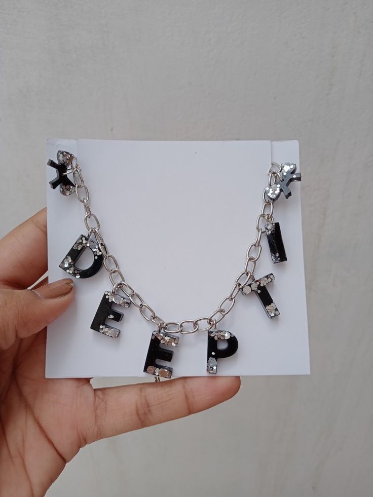 Resin Name Bracelet