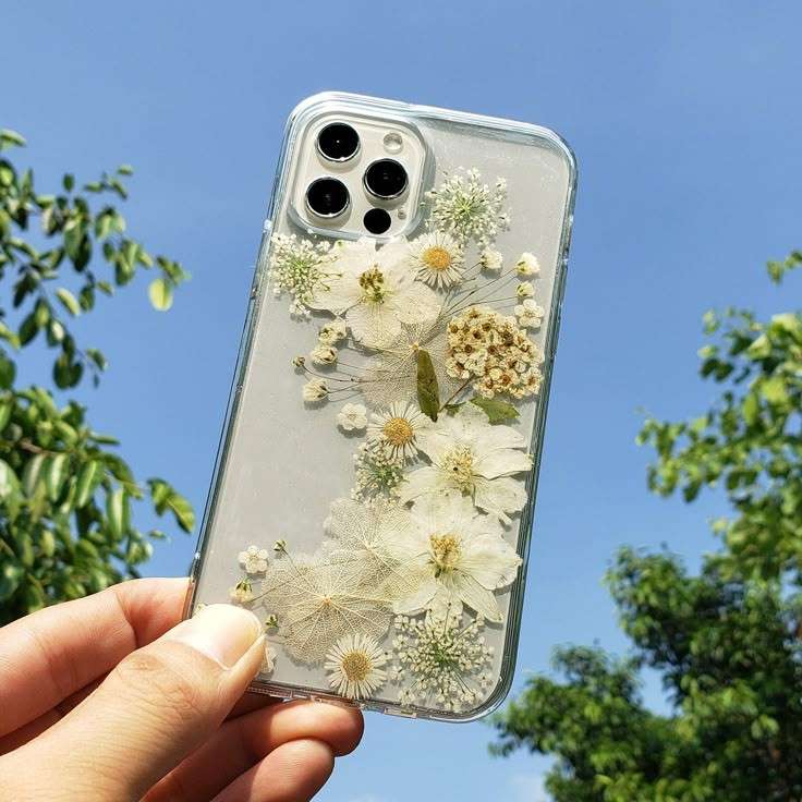 Real Flower Encased Phone cover
