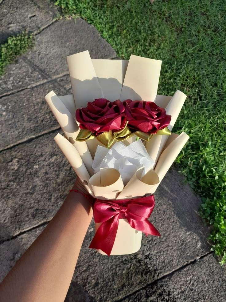 Ribbon Rose Bouquet