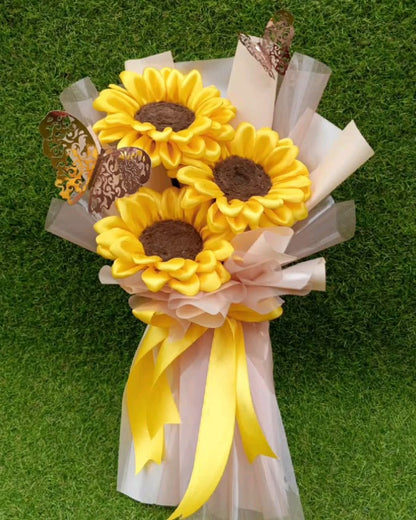 Ribbon Sunflower Bouquet