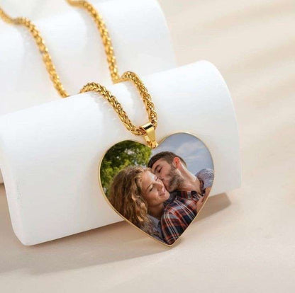 Resin Photo necklace