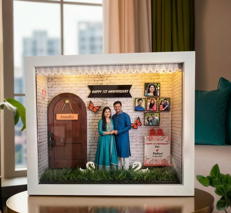 Miniature 3D LED Room Frame