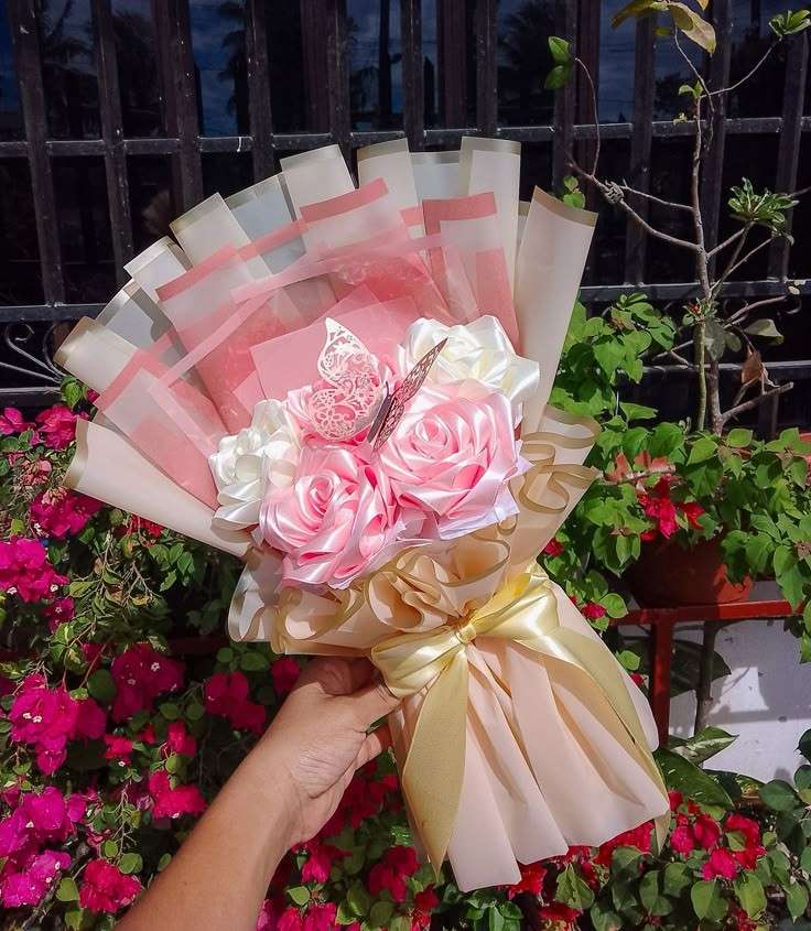 Ribbon Rose Bouquet