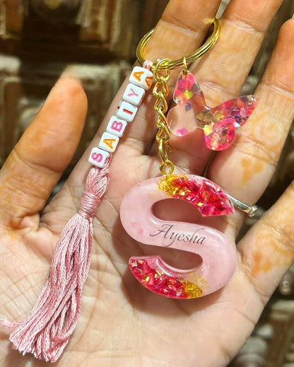 Name Tessel Letter Keychain