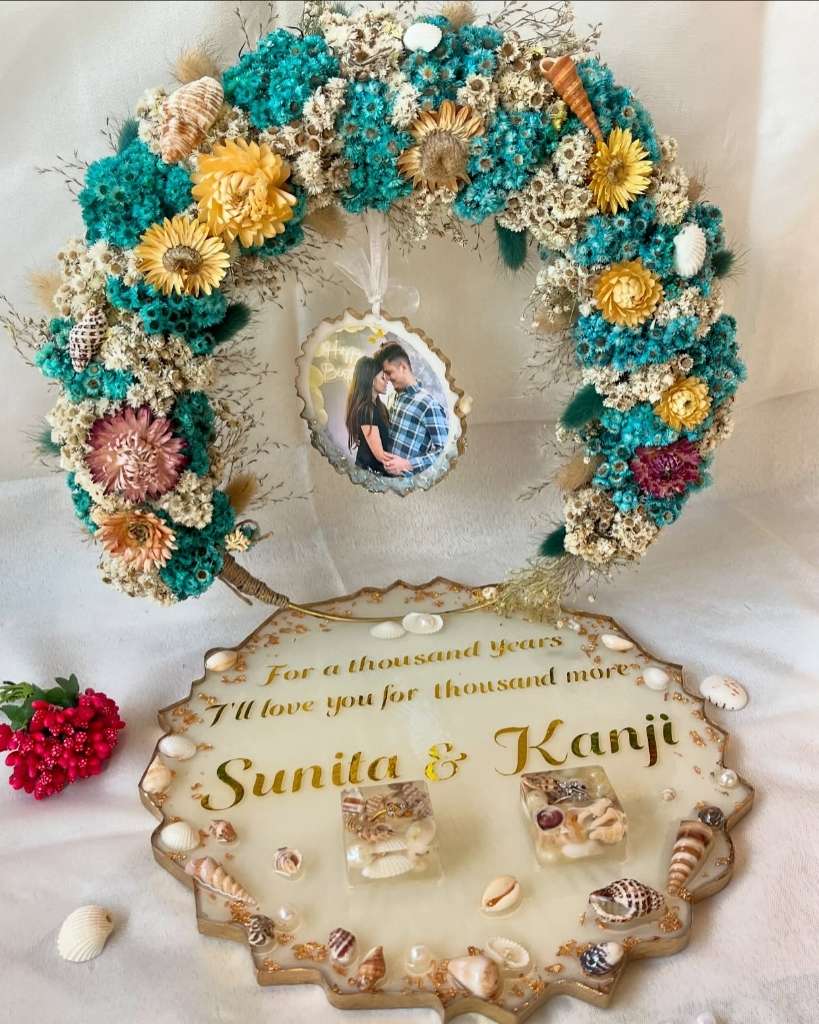 Floral Hoop Engagement Platter