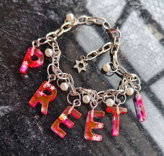 Resin Name Bracelet