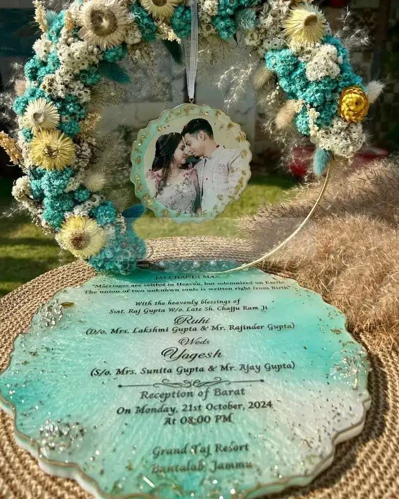 Floral Hoop Engagement Platter