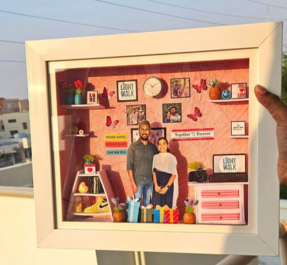 Miniature 3D LED Room Frame