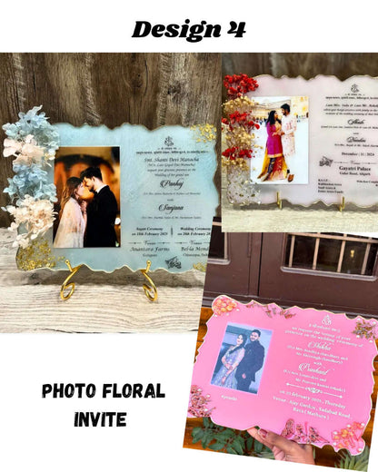 Resin Wedding Invitation