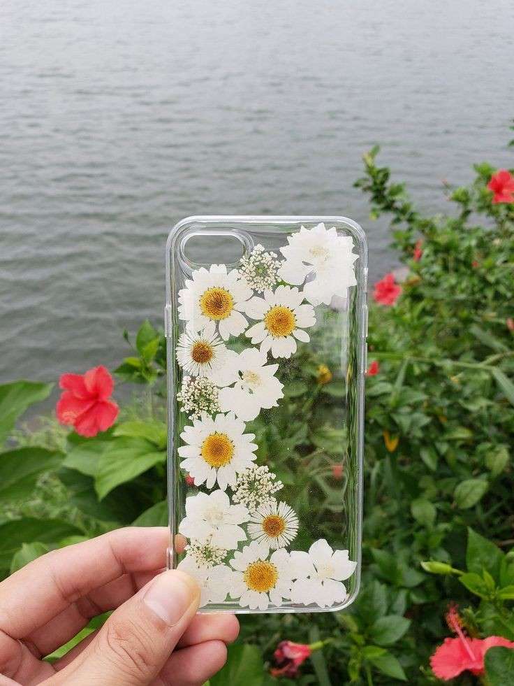 Real Flower Encased Phone cover