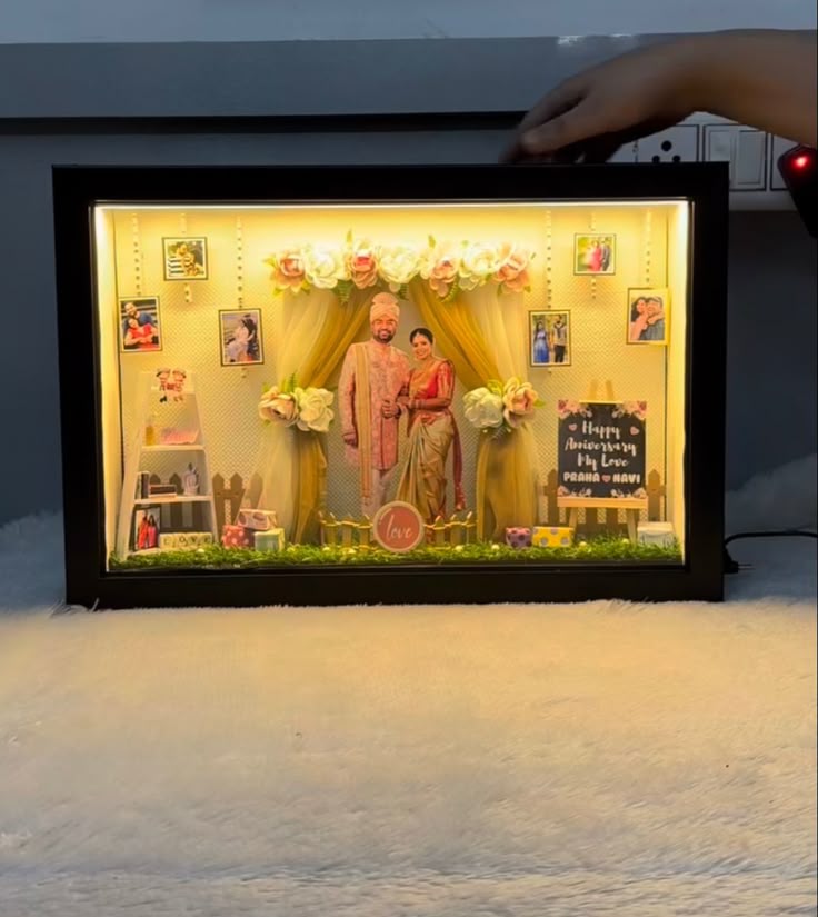 Miniature 3D LED Room Frame