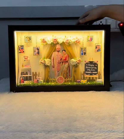 Miniature 3D LED Room Frame