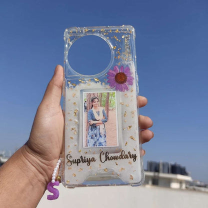 Resin Floral Photo Phone Cover