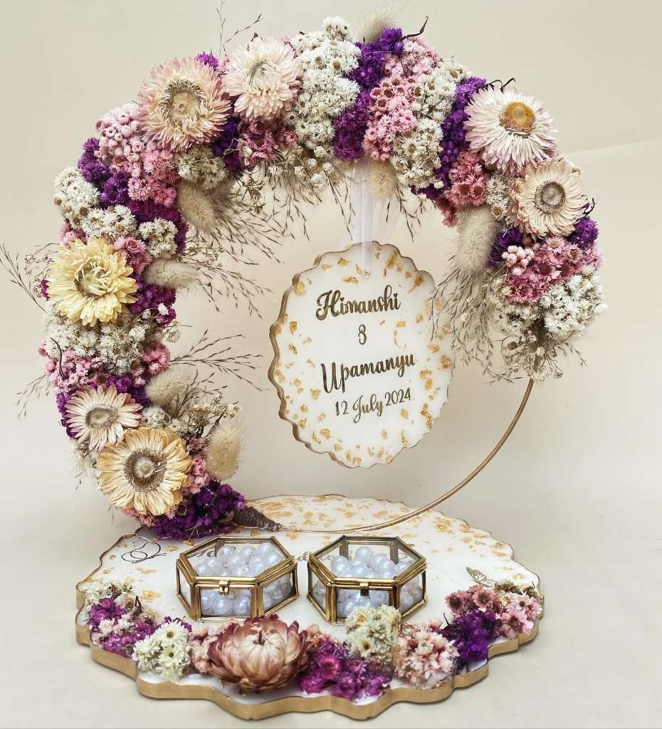 Floral Hoop Engagement Platter