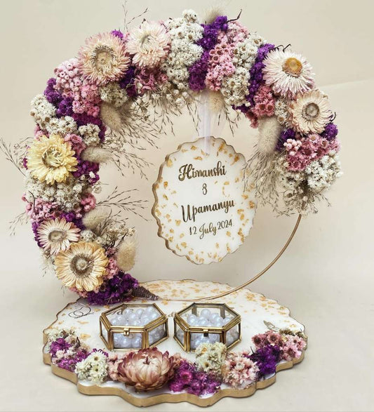 Floral Hoop Engagement Platter