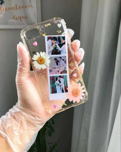 Resin Floral Photo Phone Cover