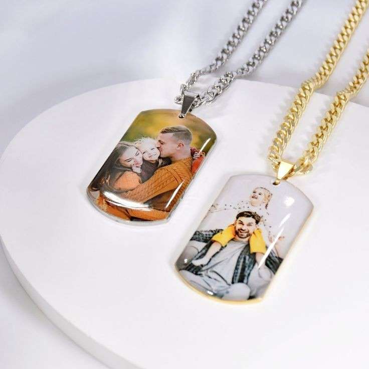 Resin Photo necklace