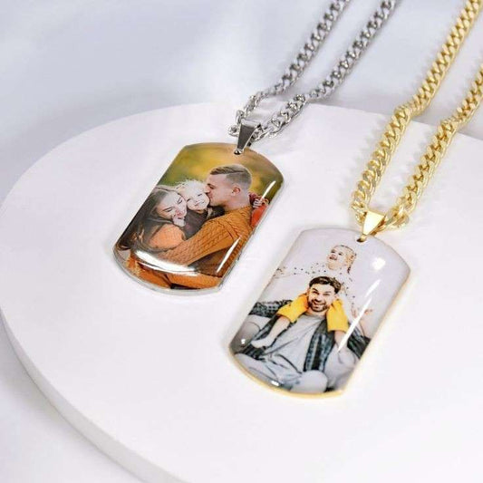 Resin Photo necklace