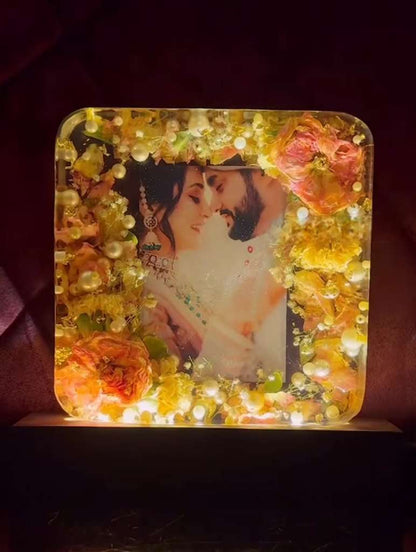 Floral Photo Lamp