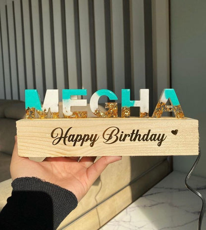Resin Name Stand