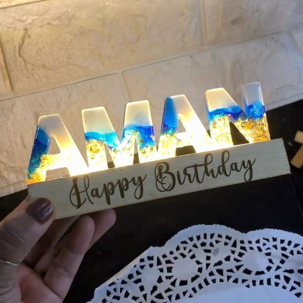 Resin Name Stand