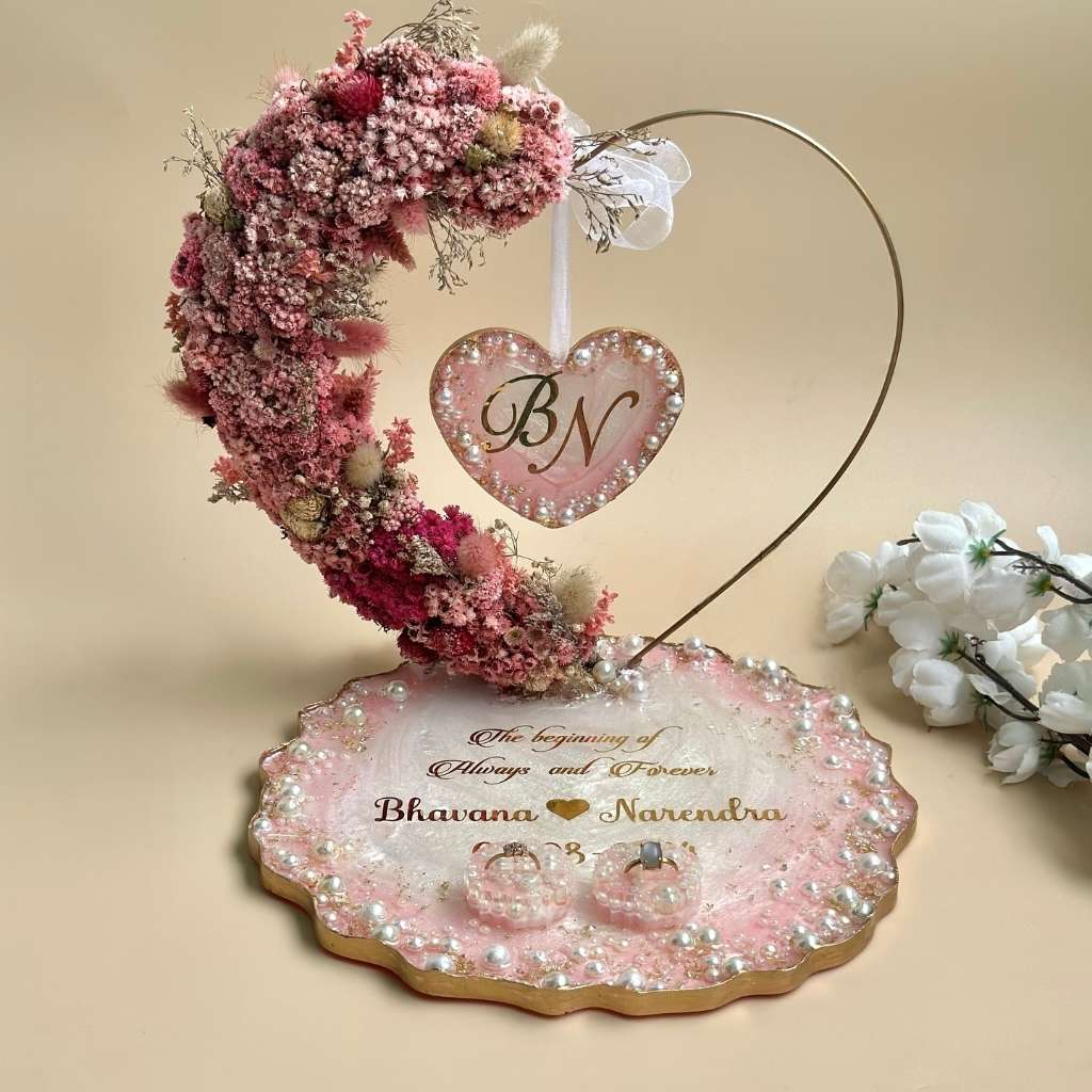 Floral Hoop Engagement Platter