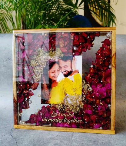 Teakwood Varmala Preservation Frame