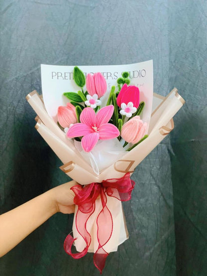 Eternal Lily & Tulips Bouquet