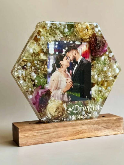 Floral Photo Lamp