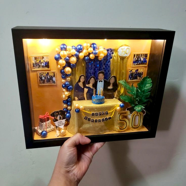 Miniature 3D LED Room Frame