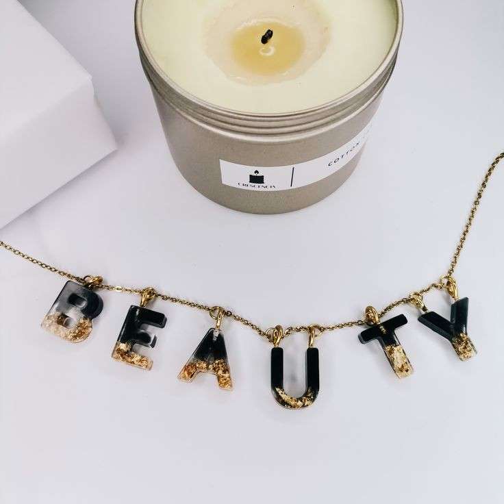 Resin Name Necklace