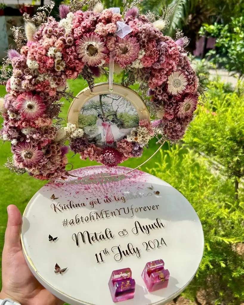 Floral Hoop Engagement Platter