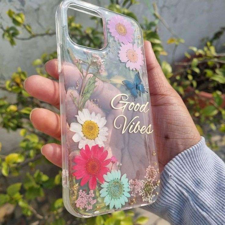Real Flower Encased Phone cover