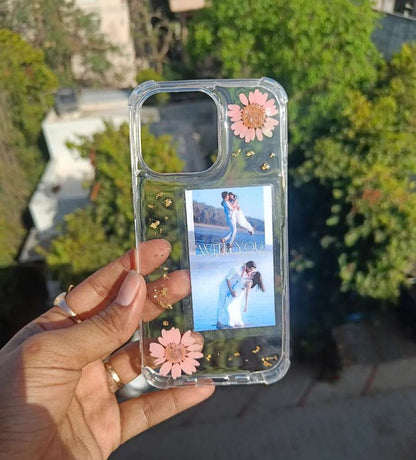 Resin Floral Photo Phone Cover