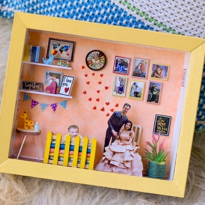 Miniature 3D LED Room Frame