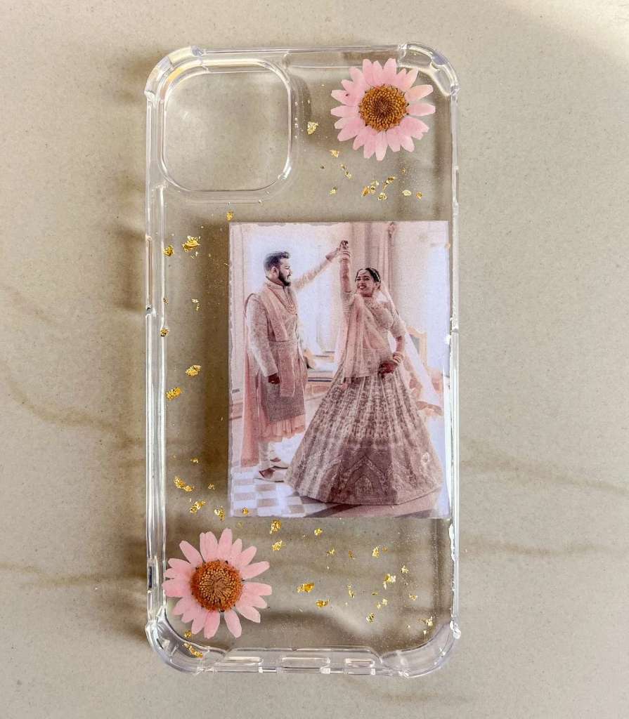 Resin Floral Photo Phone Cover