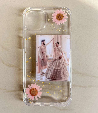Resin Floral Photo Phone Cover