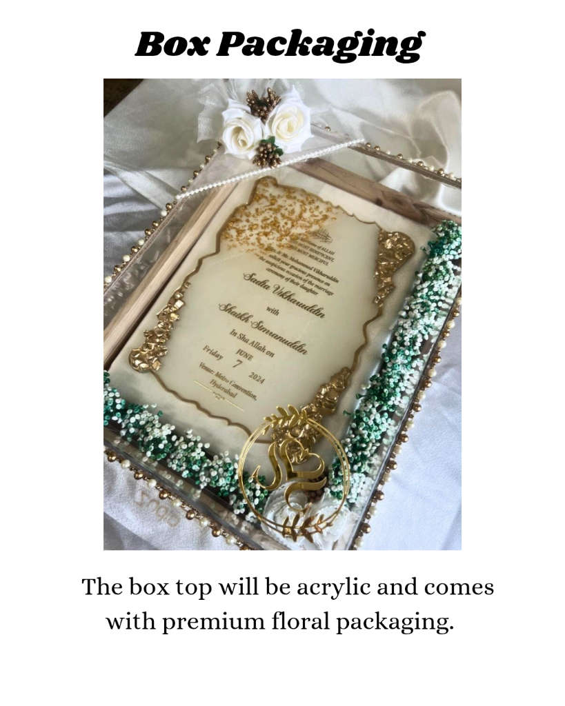 Resin Wedding Invitation