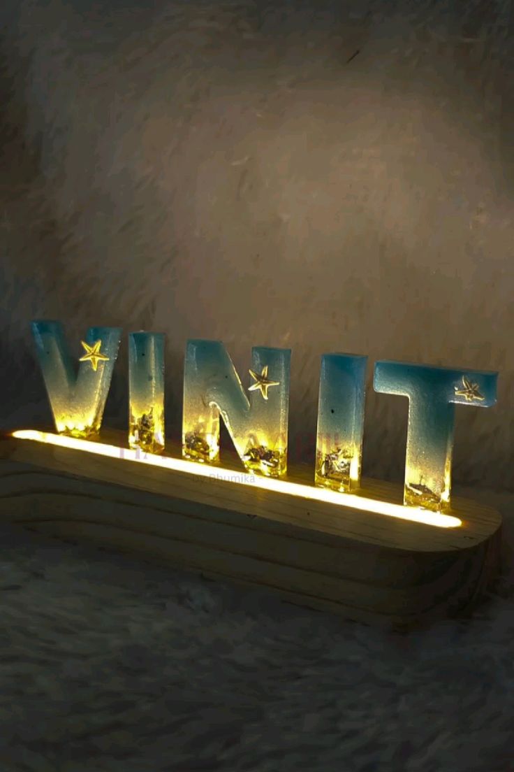 Resin Name Stand