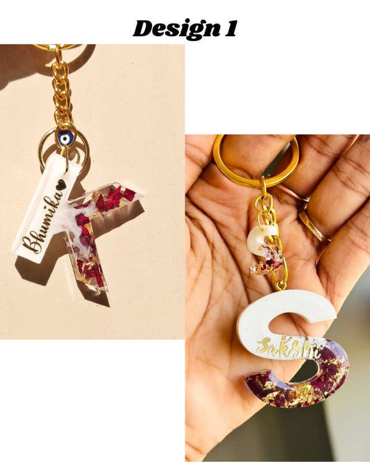 Initial Letter Preservation Keychain