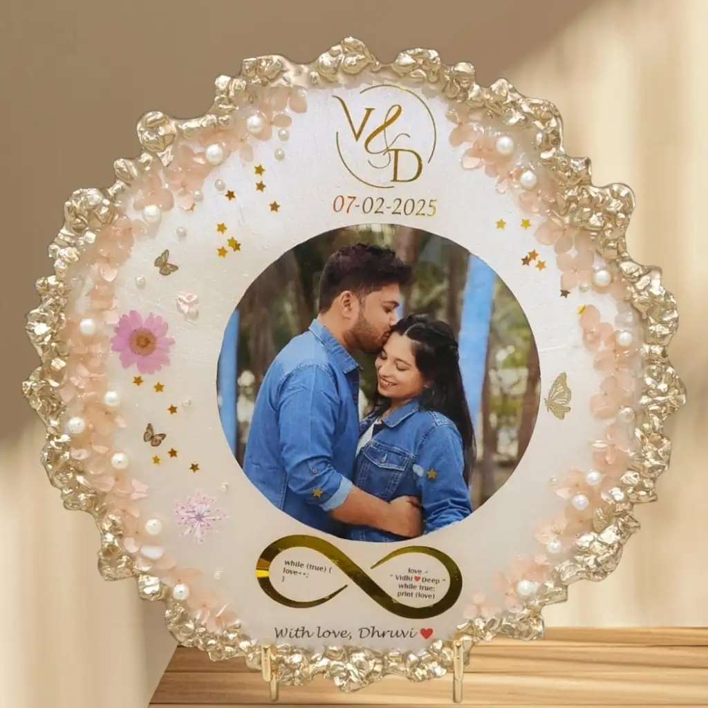 Floral Crystal Studded Frame