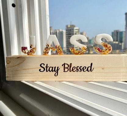 Resin Name Stand