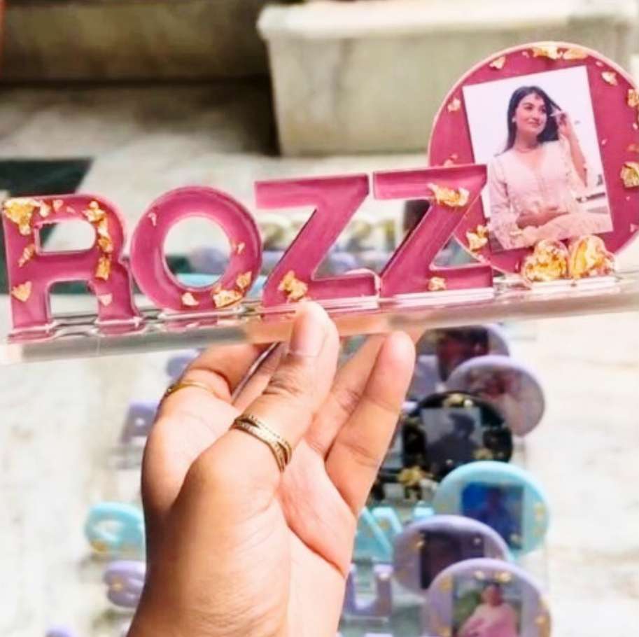 Resin Name Stand