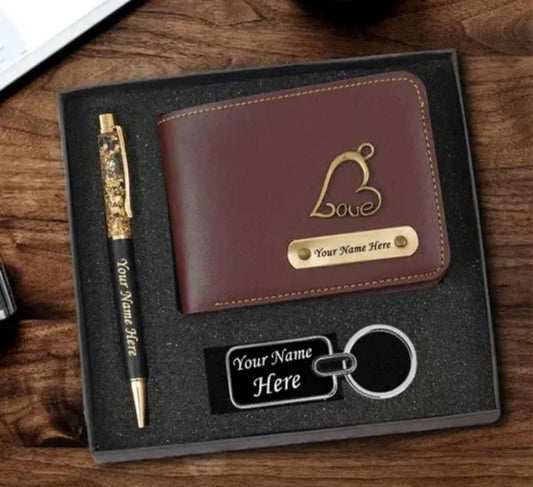 Name Wallet, Keychain & Pen Set
